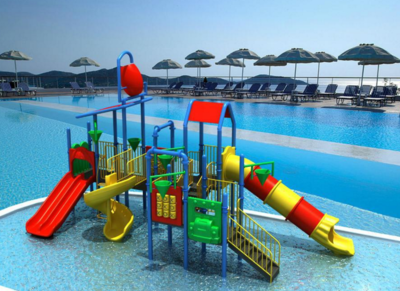 水上樂園大喇叭滑梯 兒童戲水游樂設施 , 人工造浪設備圖片_高清圖_細節(jié)圖